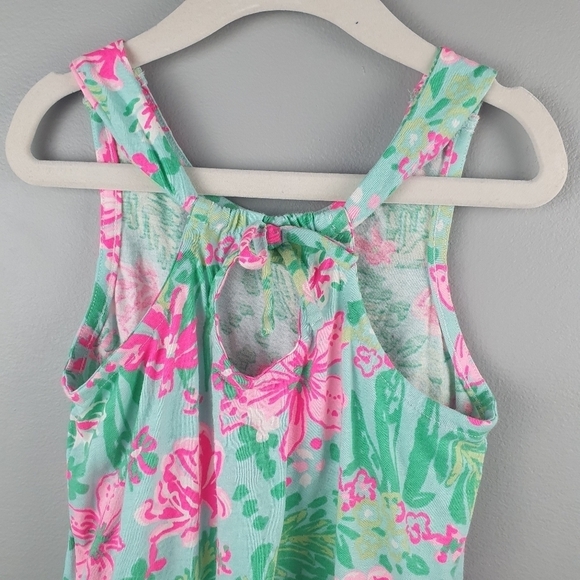TOMMY BAHAMA Floral Sundress Ruffles Pink/Green Girls‎ 4 - Picture 6 of 9